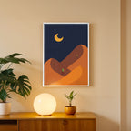 Midnight Horizon Abstract Wall Ar (AB64)