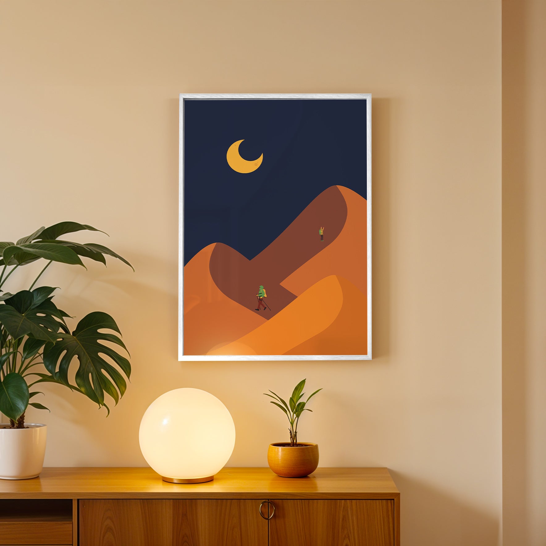 Midnight Horizon Abstract Wall Ar (AB64)