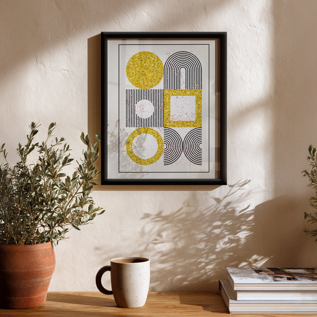 Timeless Shapes Abstract Art Frame (AB65)