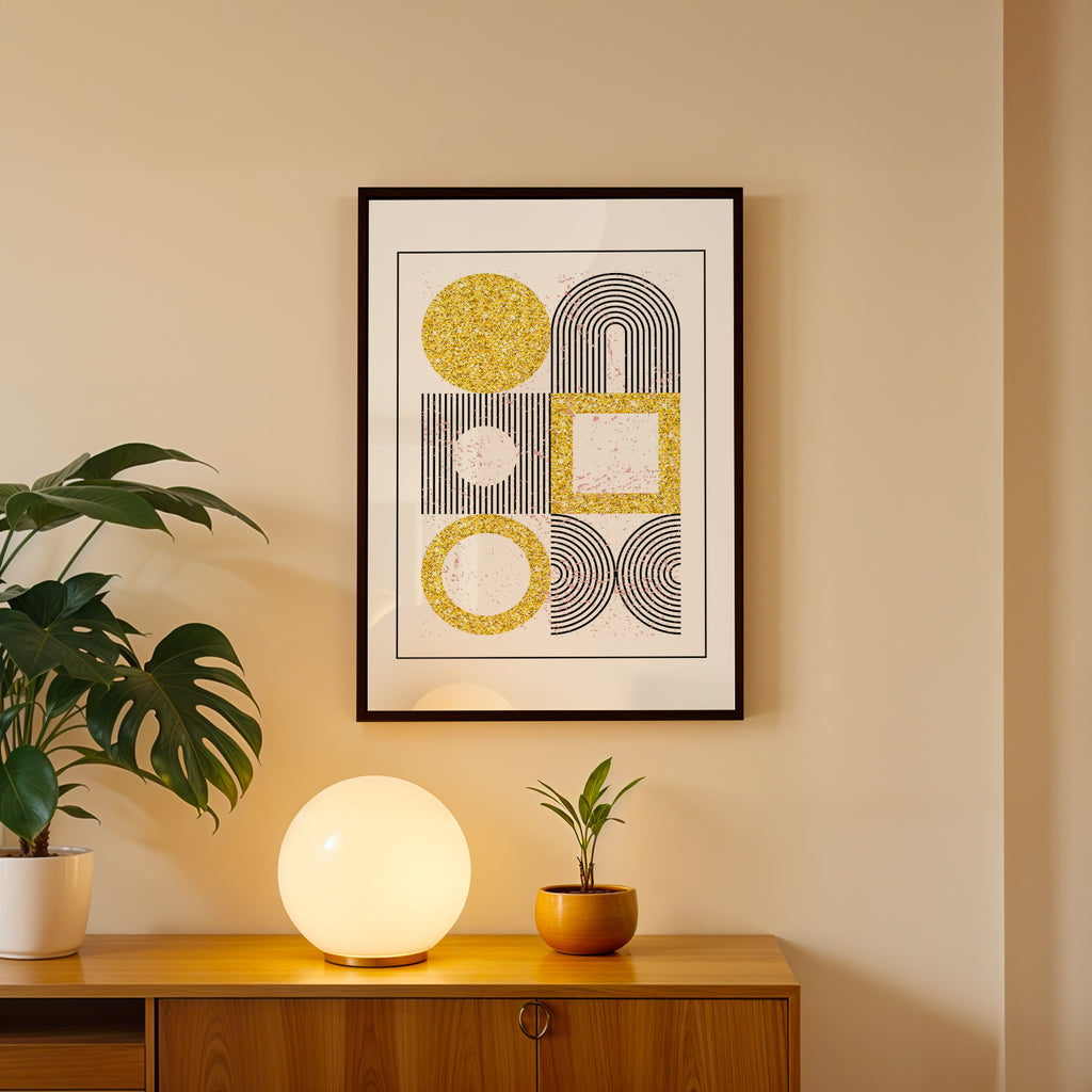 Timeless Shapes Abstract Art Frame (AB65)