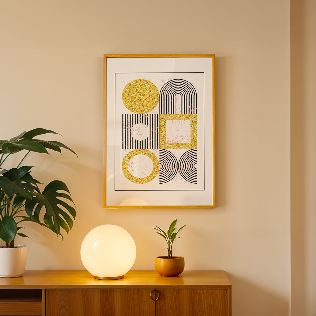 Timeless Shapes Abstract Art Frame (AB65)
