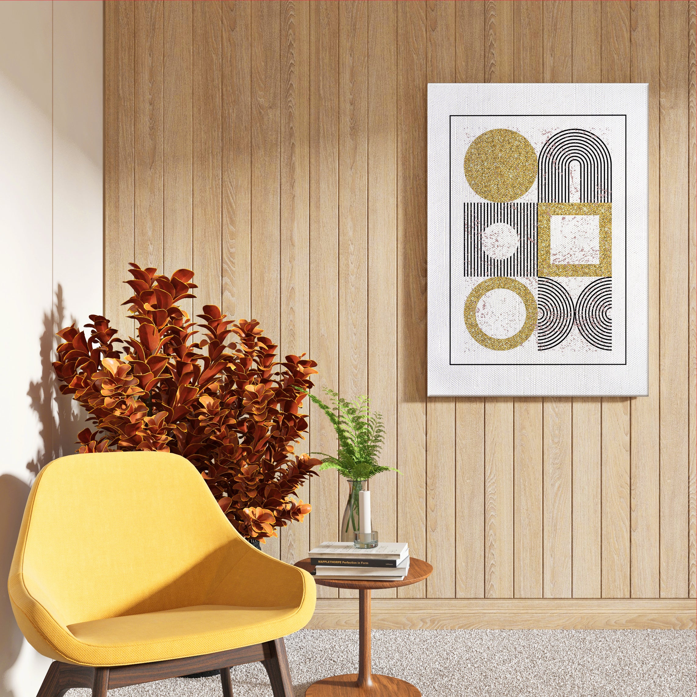 Timeless Shapes Abstract Art Frame (AB65)