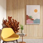 Modern Seaside Geometry Wall Art Frame (AB67)