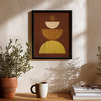 Warm Geometry Abstract Wall Art (AB68)