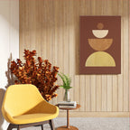 Warm Geometry Abstract Wall Art (AB68)