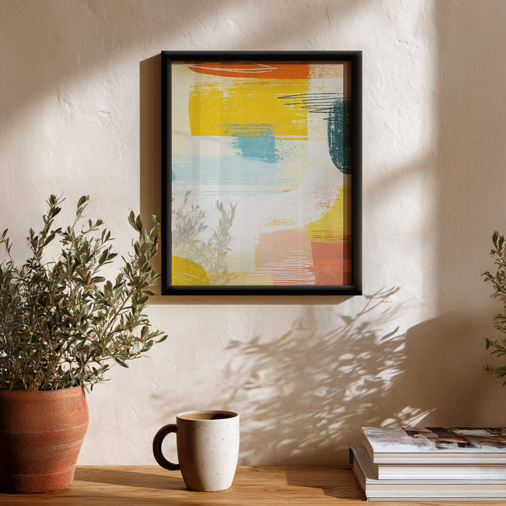 Modern Brush Harmony Wall Art Frame (AB69)