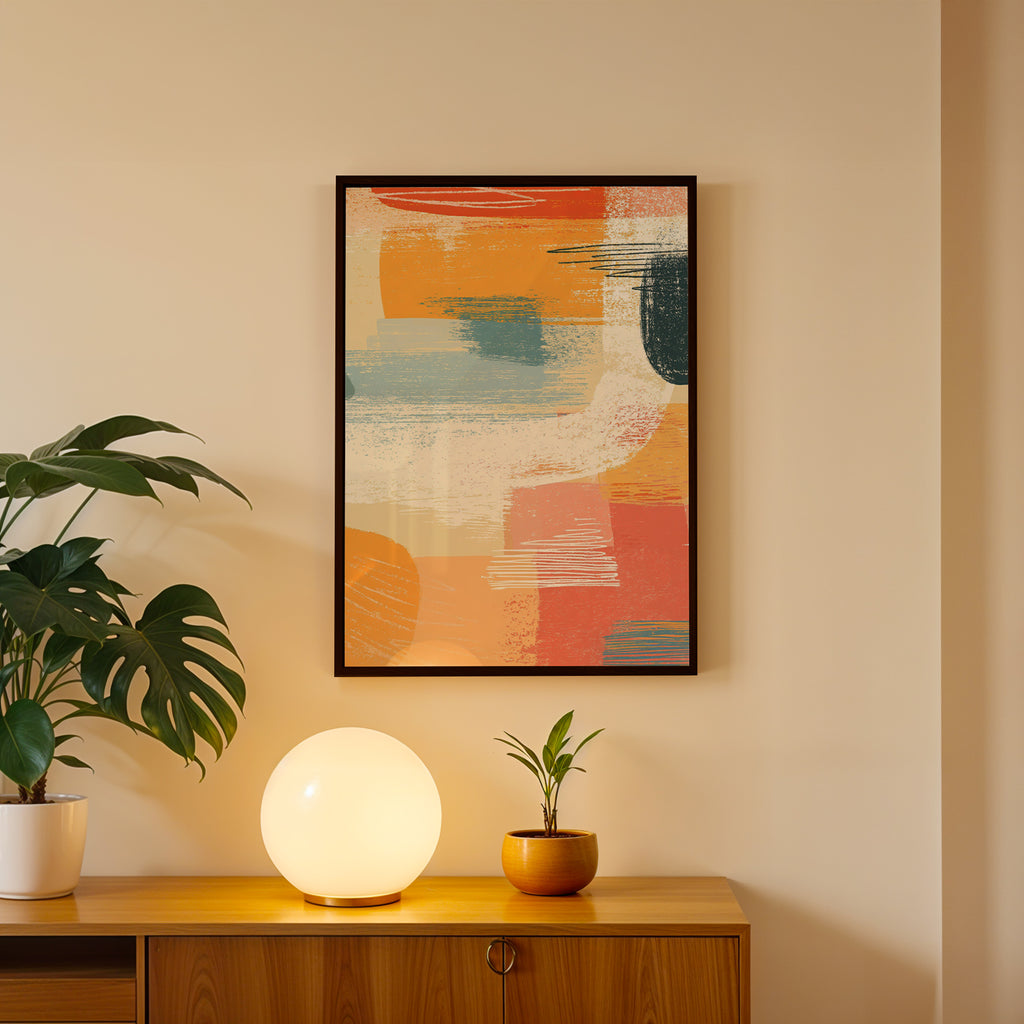 Modern Brush Harmony Wall Art Frame (AB69)