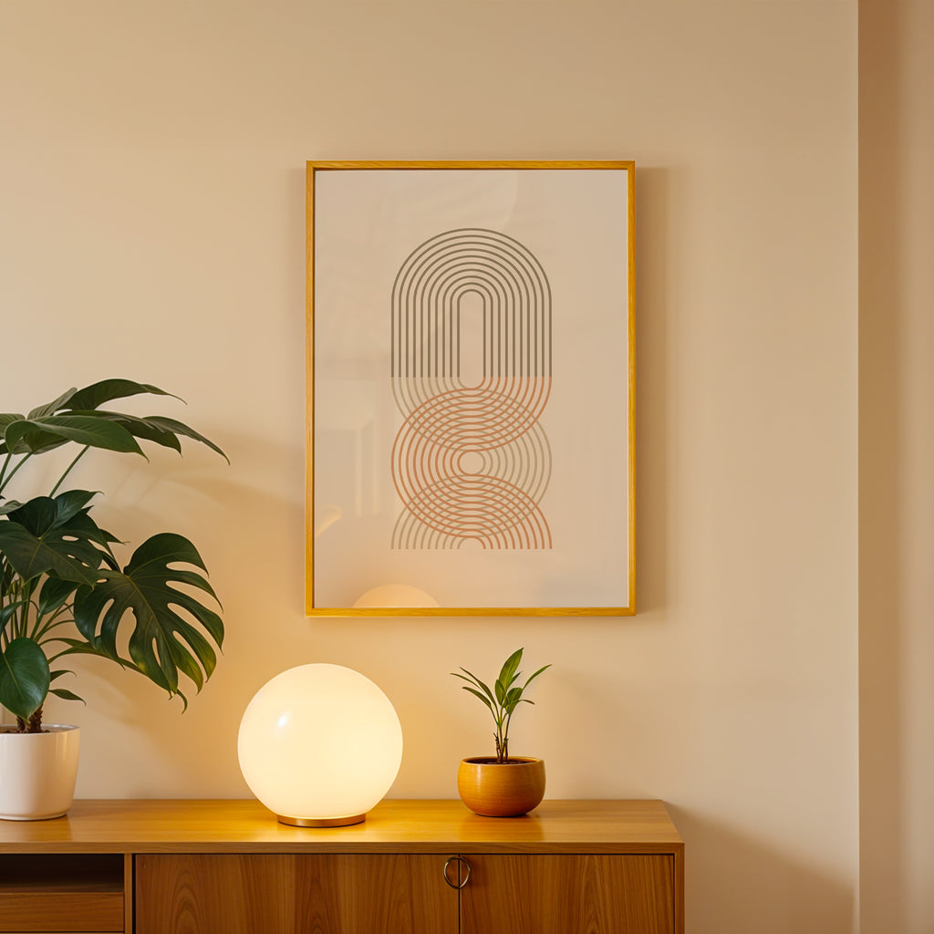 Balanced Arches Abstract Art Frame (AB71)