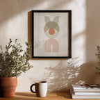 Soft Totem Bloom – Abstract Wall Art Frame (AB72)