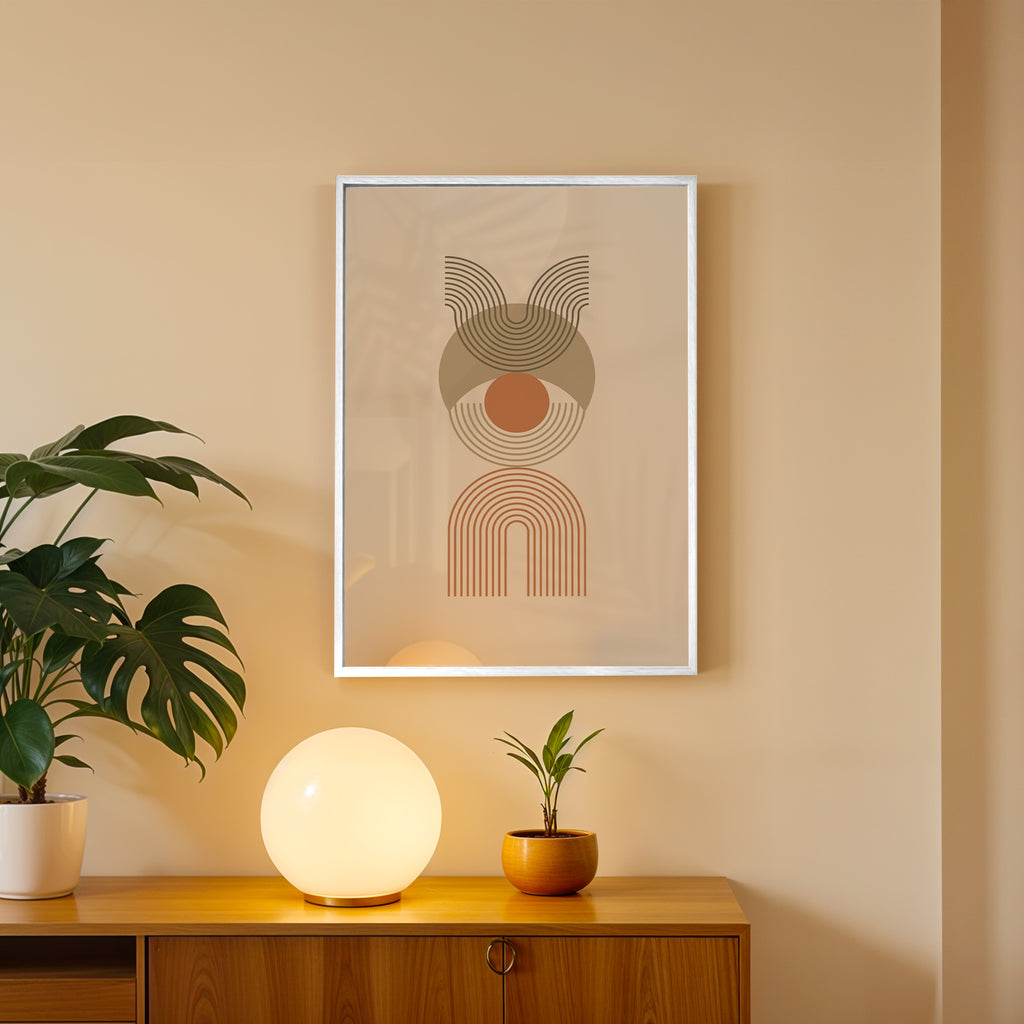 Soft Totem Bloom – Abstract Wall Art Frame (AB72)