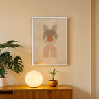 Soft Totem Bloom – Abstract Wall Art Frame (AB72)