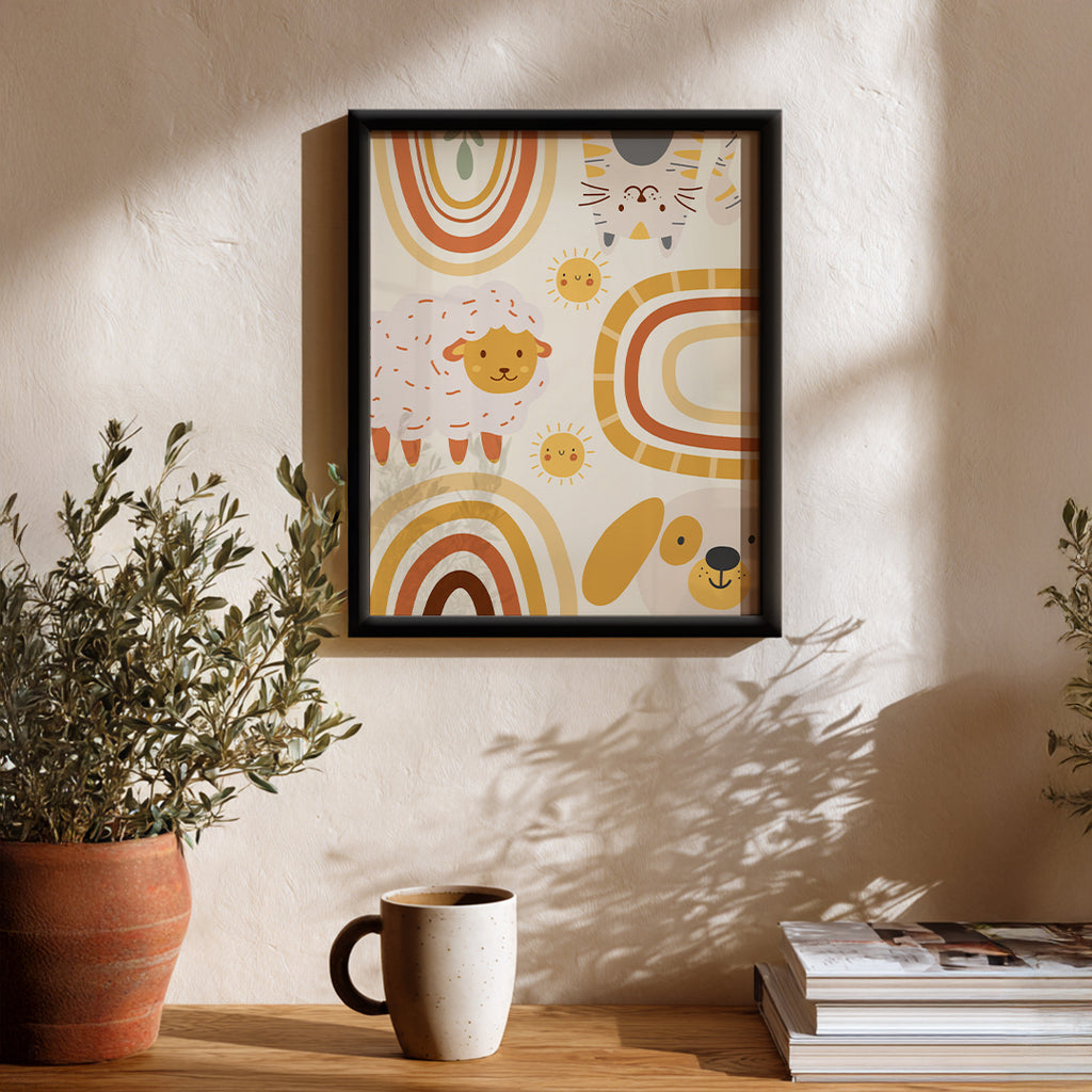 Optimistic Shapes Contemporary Wall Decor (AB73)