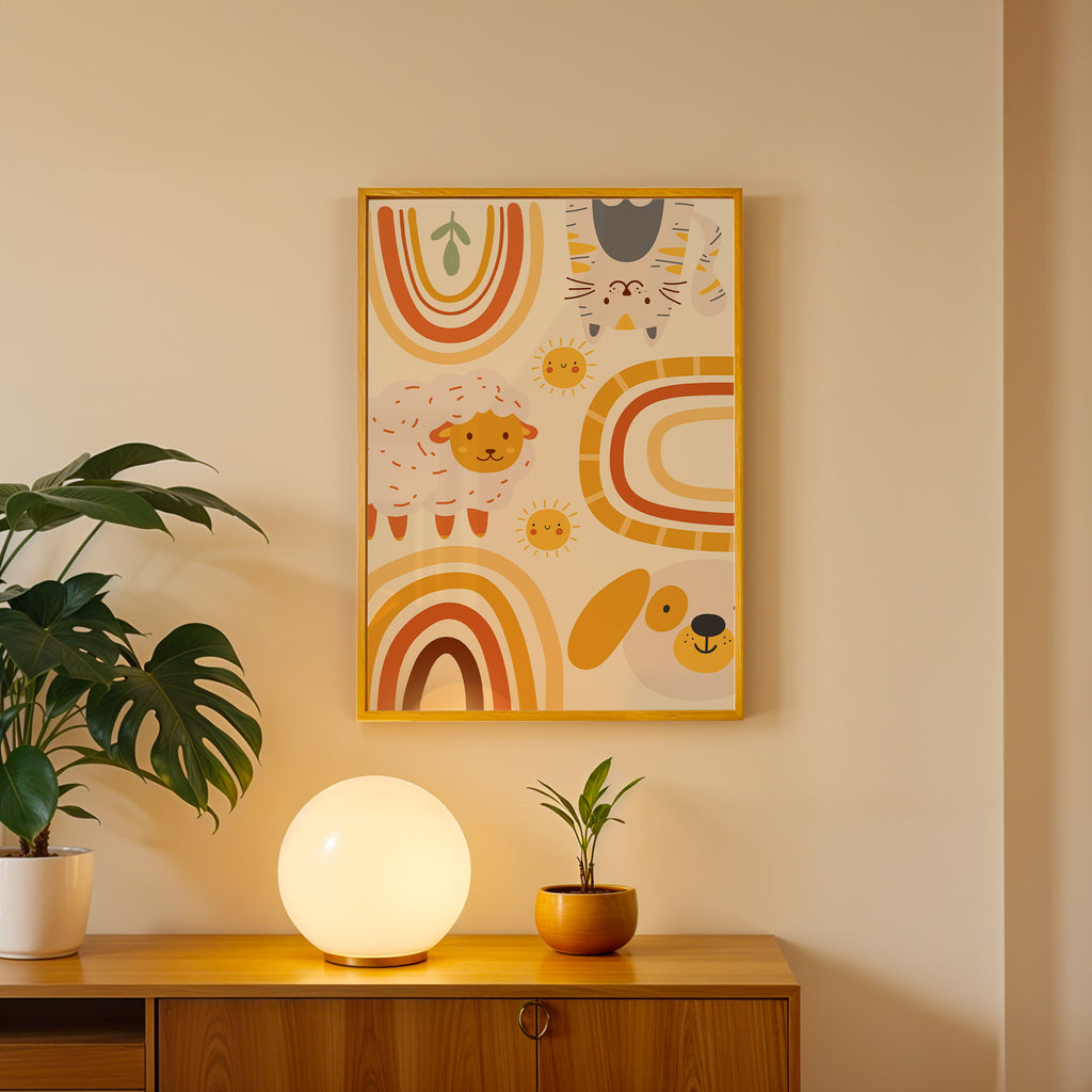 Optimistic Shapes Contemporary Wall Decor (AB73)