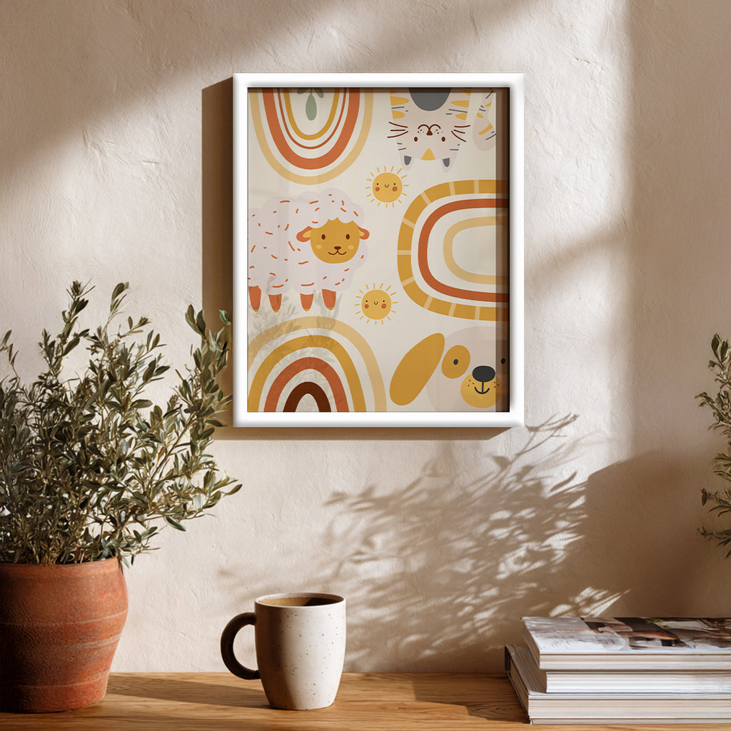 Optimistic Shapes Contemporary Wall Decor (AB73)