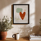 Warm Heart – Abstract Wall Art Frame (AB74)