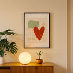 Warm Heart – Abstract Wall Art Frame (AB74)
