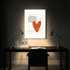 Warm Heart – Abstract Wall Art Frame (AB74)