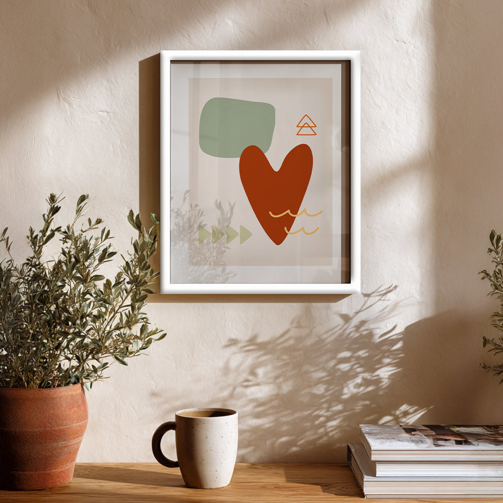 Warm Heart – Abstract Wall Art Frame (AB74)