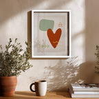 Warm Heart – Abstract Wall Art Frame (AB74)