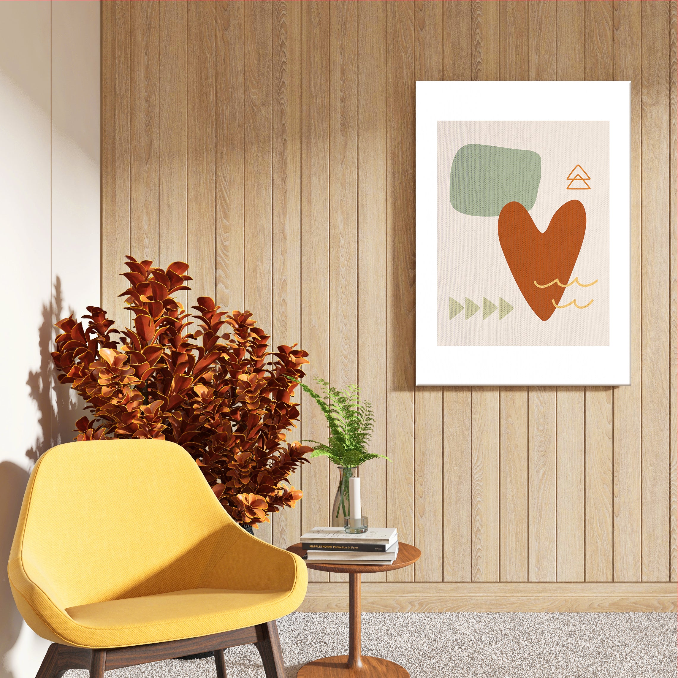 Warm Heart – Abstract Wall Art Frame (AB74)