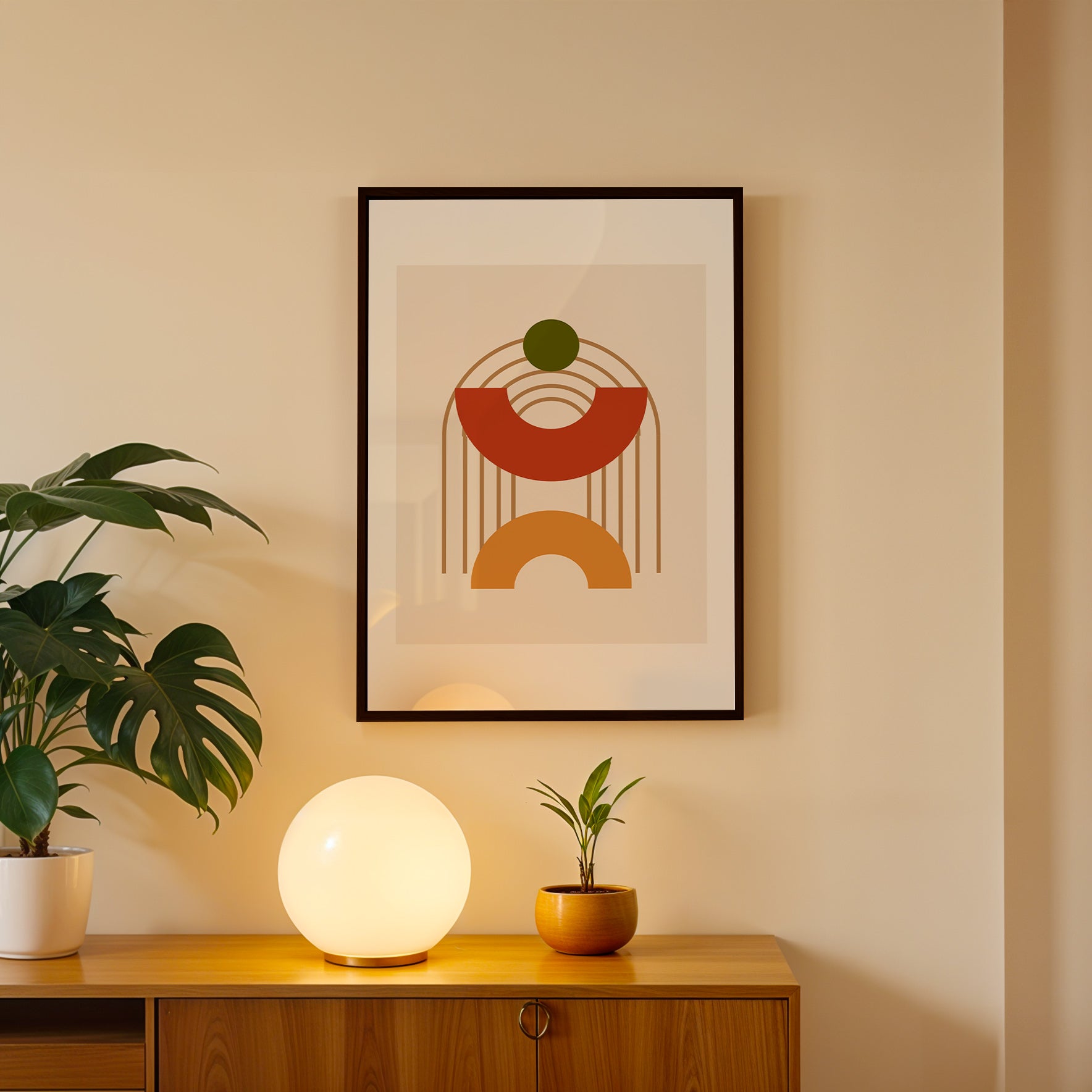 Modern Emblem of Joy Wall Art Frame (AB76)