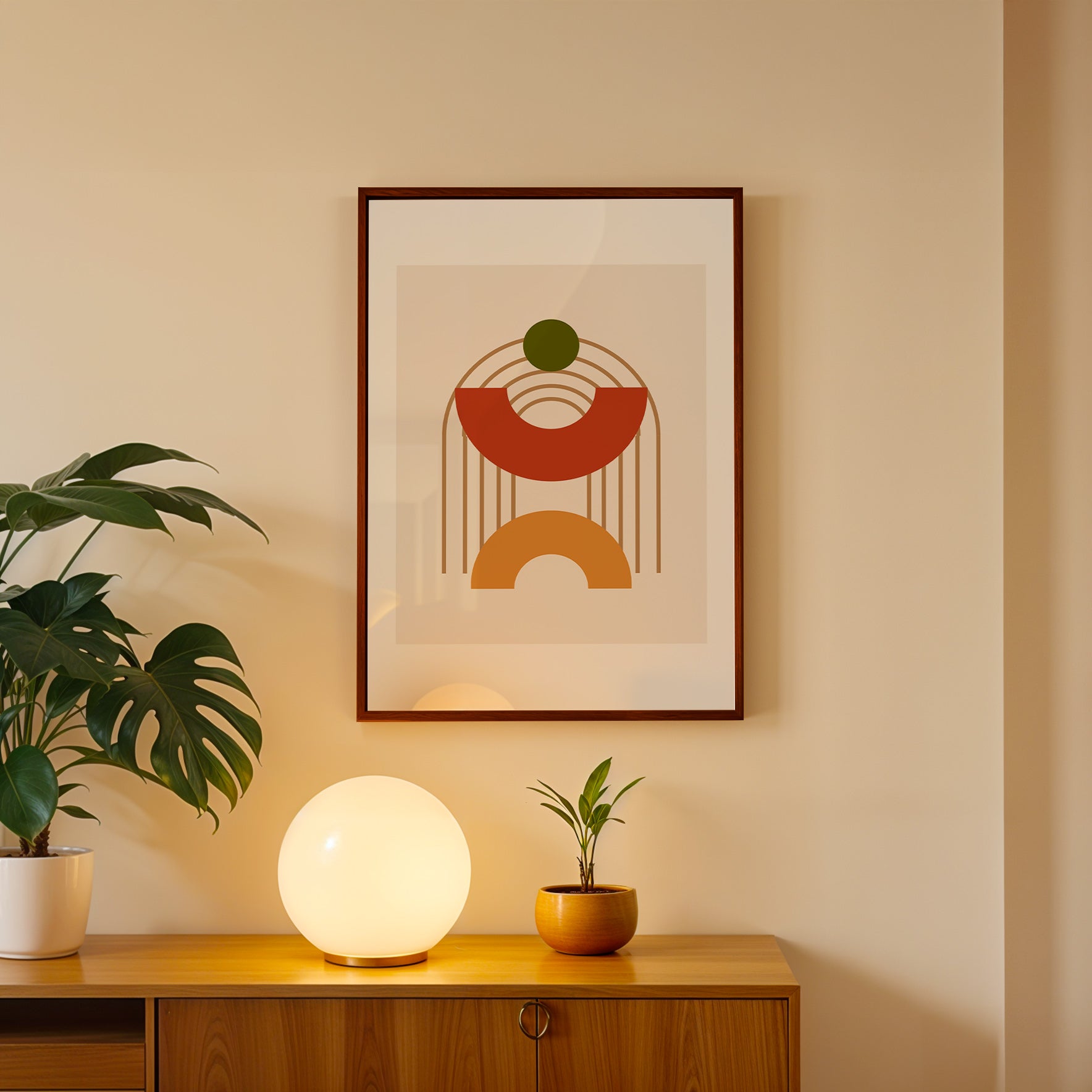 Modern Emblem of Joy Wall Art Frame (AB76)