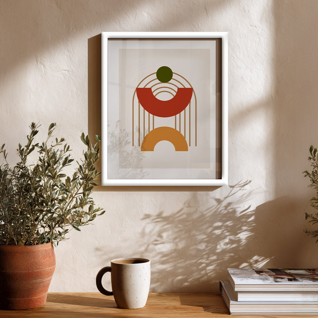 Modern Emblem of Joy Wall Art Frame (AB76)