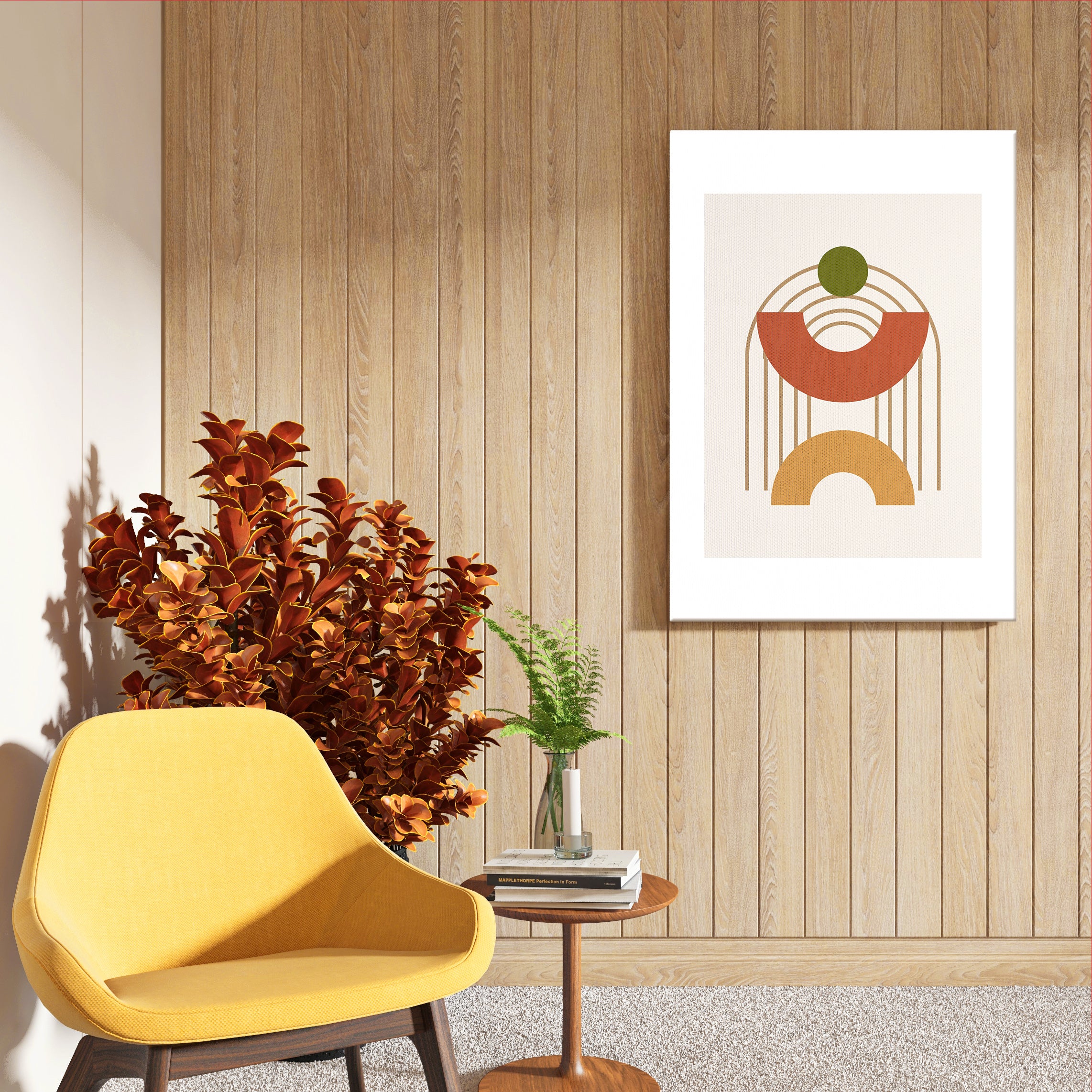 Modern Emblem of Joy Wall Art Frame (AB76)