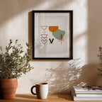 Modern Primitive Forms Wall Art Frame (AB79)
