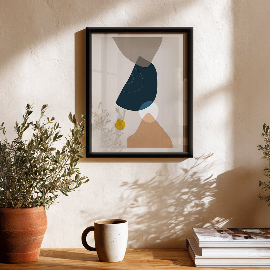 Calm Asymmetry Abstract Art Wall (AB8)