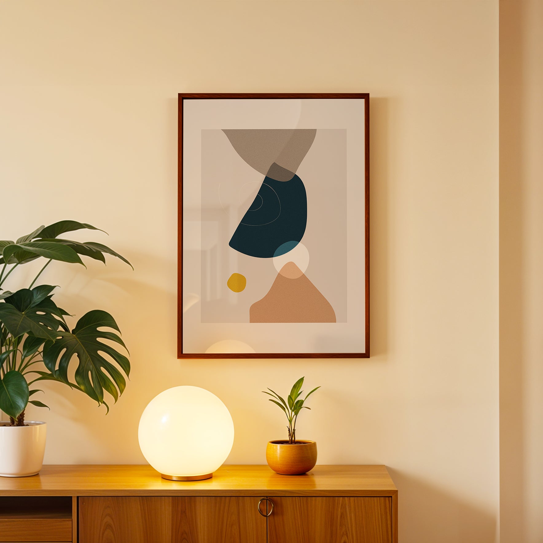 Calm Asymmetry Abstract Art Wall (AB8)