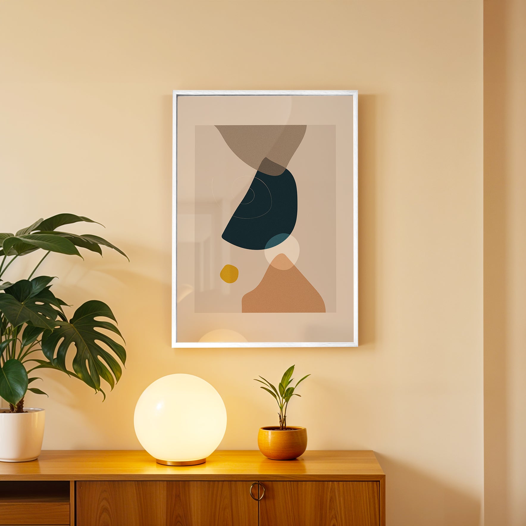 Calm Asymmetry Abstract Art Wall (AB8)