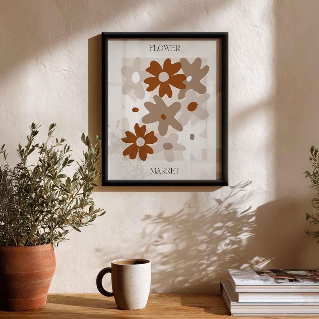 Timeless Floral Arrangement Abstract Art Frame (AB80)