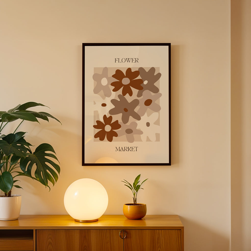 Timeless Floral Arrangement Abstract Art Frame (AB80)