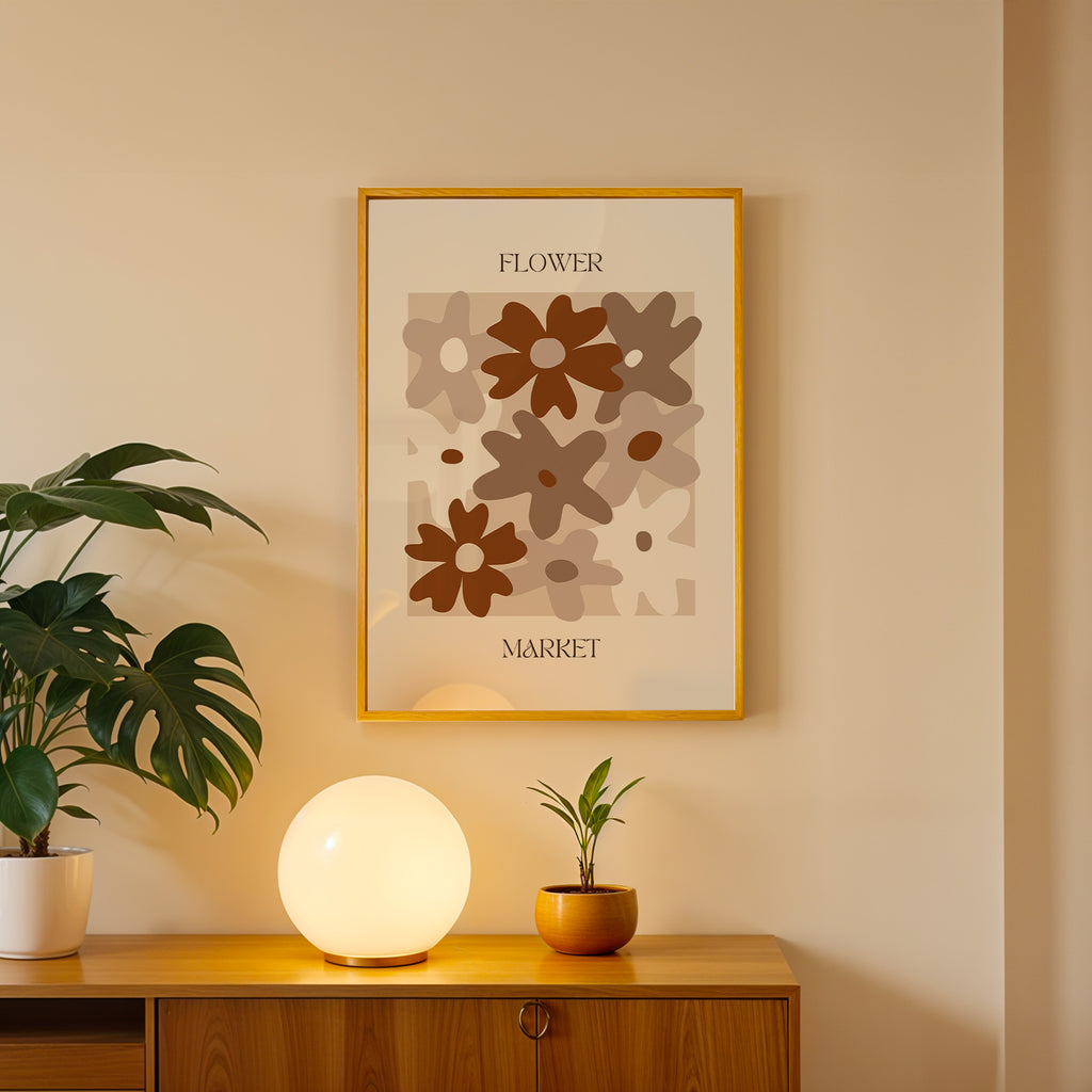 Timeless Floral Arrangement Abstract Art Frame (AB80)