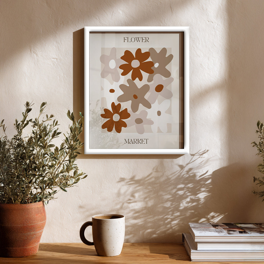 Timeless Floral Arrangement Abstract Art Frame (AB80)
