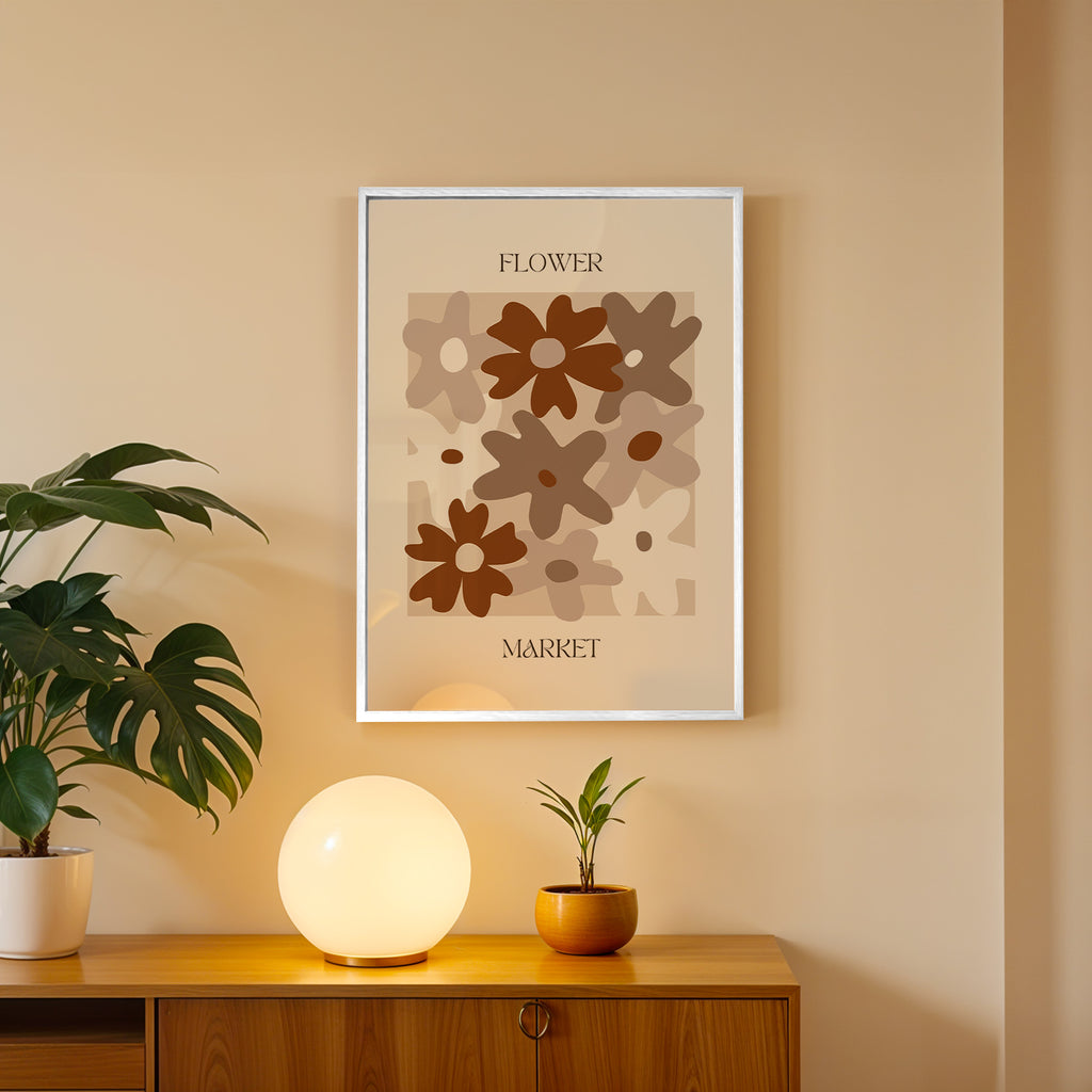 Timeless Floral Arrangement Abstract Art Frame (AB80)