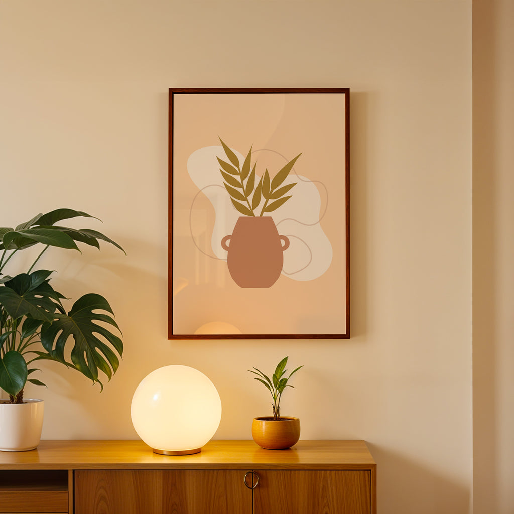 Earthy Still Life Abstract Art Wall (AB81)