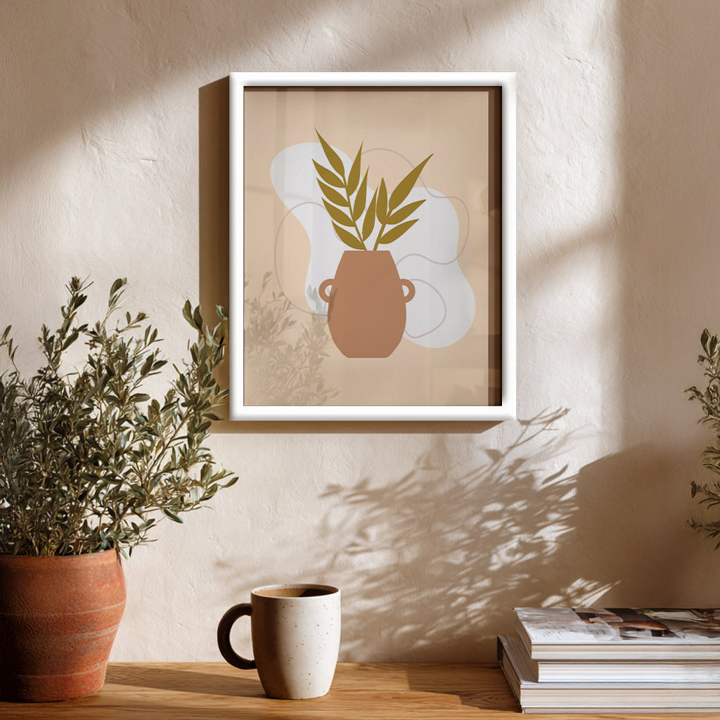Earthy Still Life Abstract Art Wall (AB81)