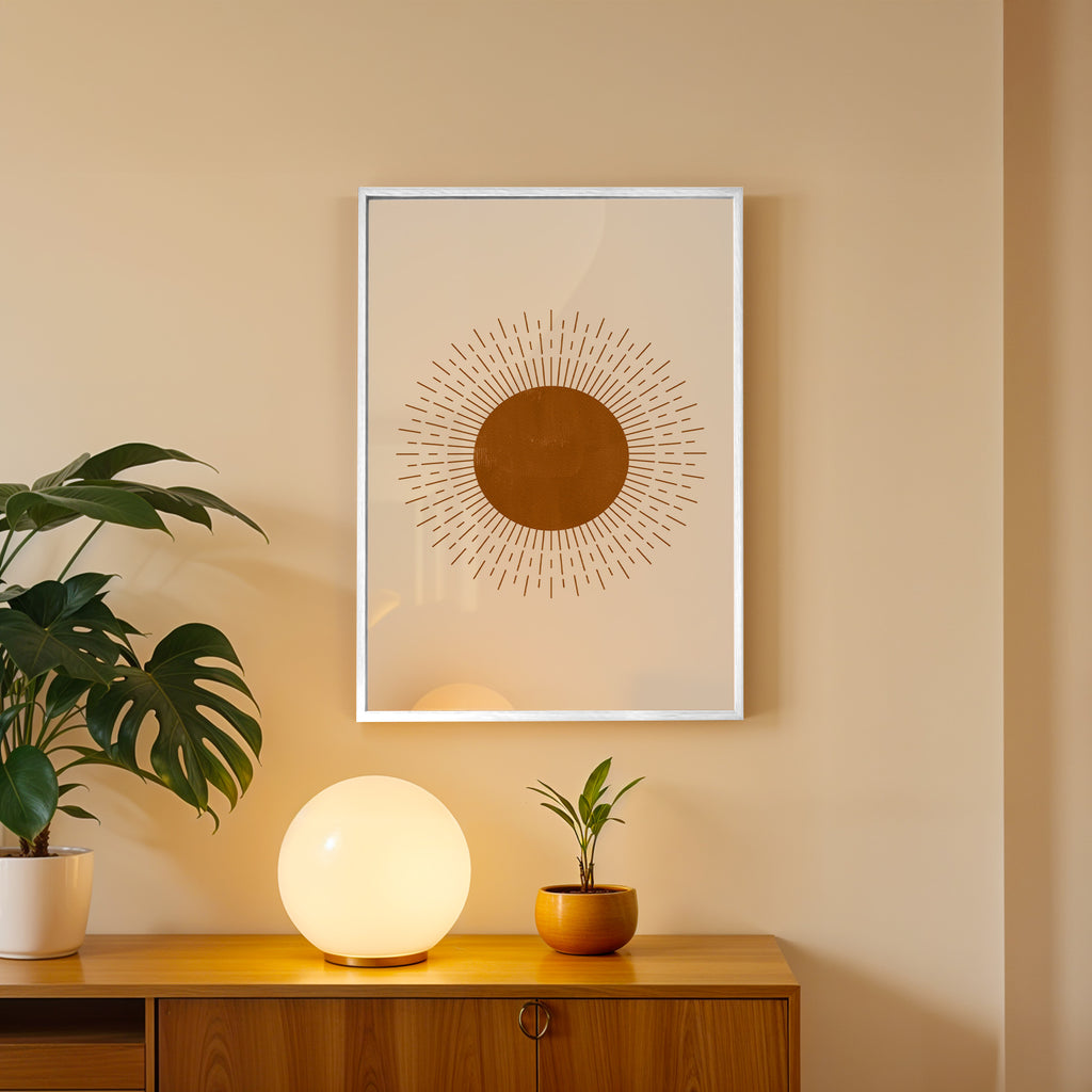 Zen Sunburst Abstract Wall Art (AB82)