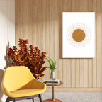Zen Sunburst Abstract Wall Art (AB82)
