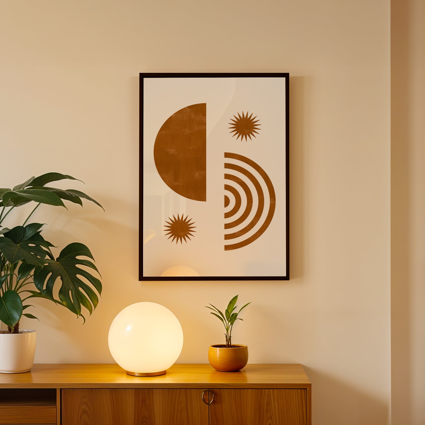Minimal Sun Path – Contemporary Wall Frame (AB83)