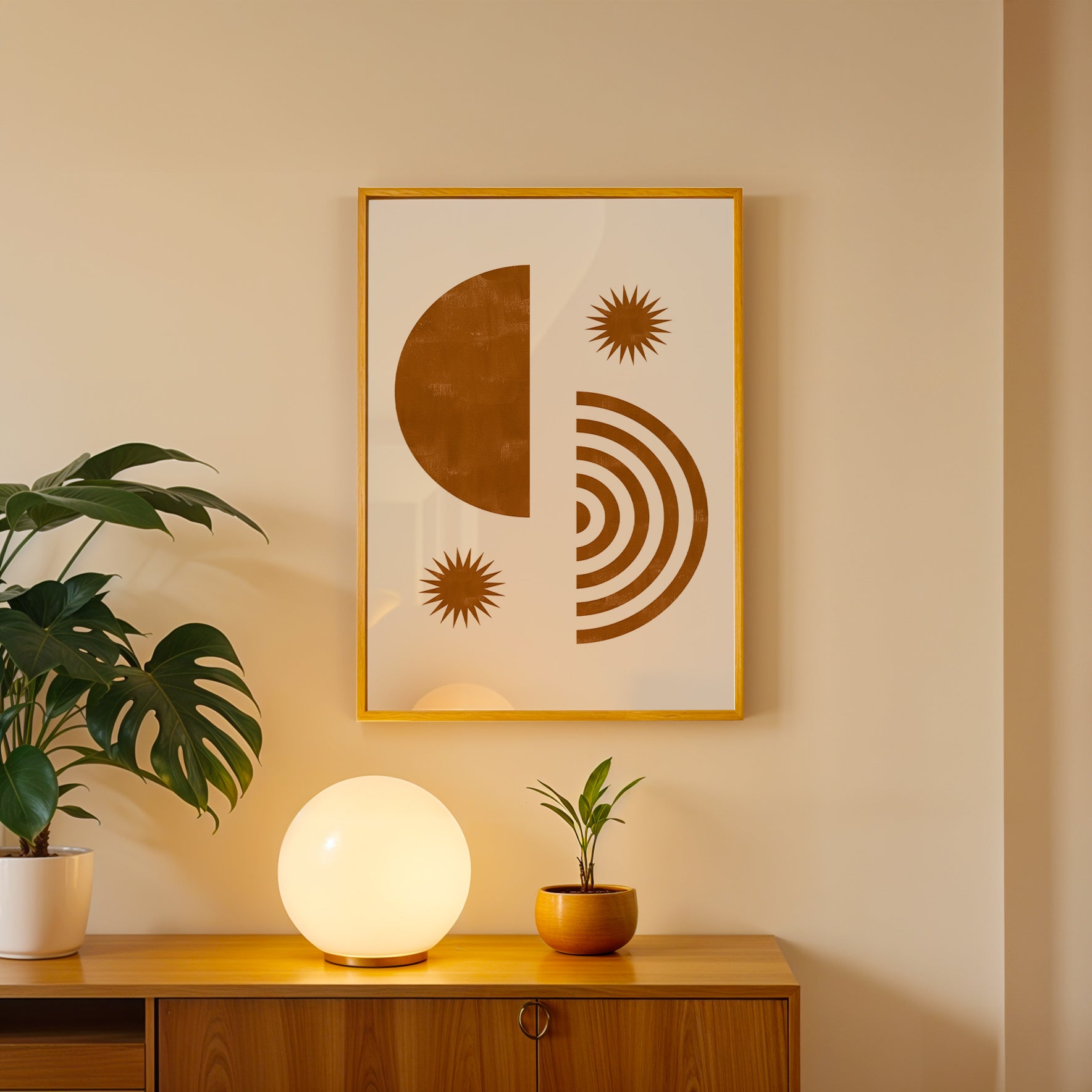 Minimal Sun Path – Contemporary Wall Frame (AB83)