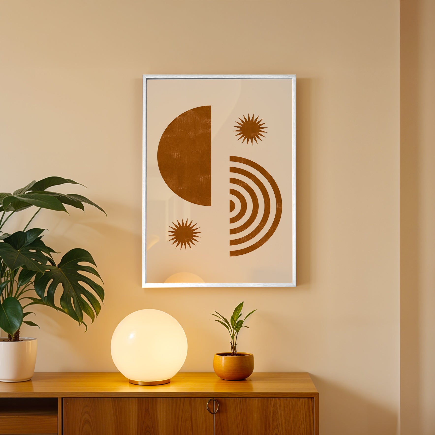 Minimal Sun Path – Contemporary Wall Frame (AB83)