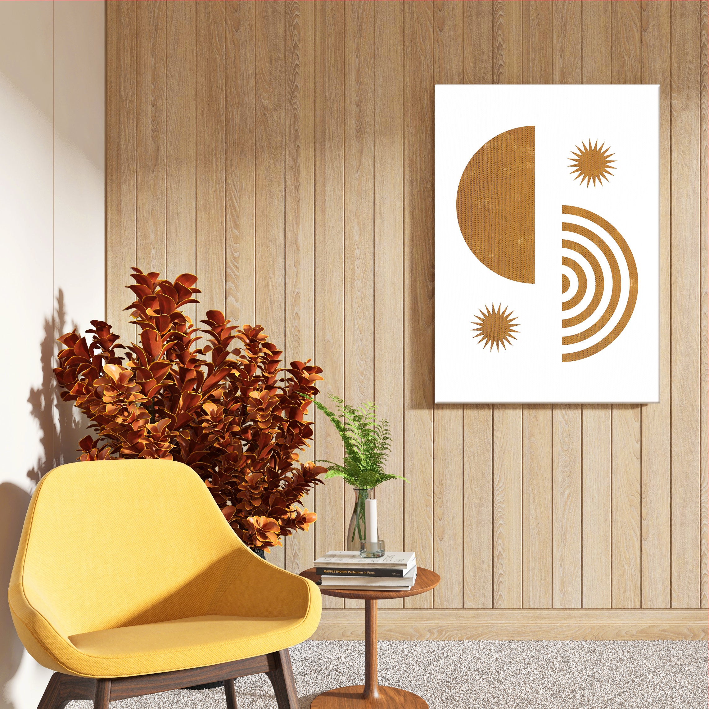 Minimal Sun Path – Contemporary Wall Frame (AB83)