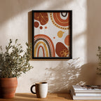 Retro Harmony – Abstract Wall Art Frame (AB85)