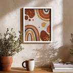 Retro Harmony – Abstract Wall Art Frame (AB85)