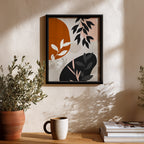 Modern Jungle Silhouette Wall Art Frame (AB88)