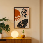 Modern Jungle Silhouette Wall Art Frame (AB88)