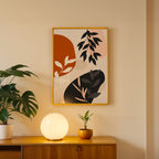 Modern Jungle Silhouette Wall Art Frame (AB88)